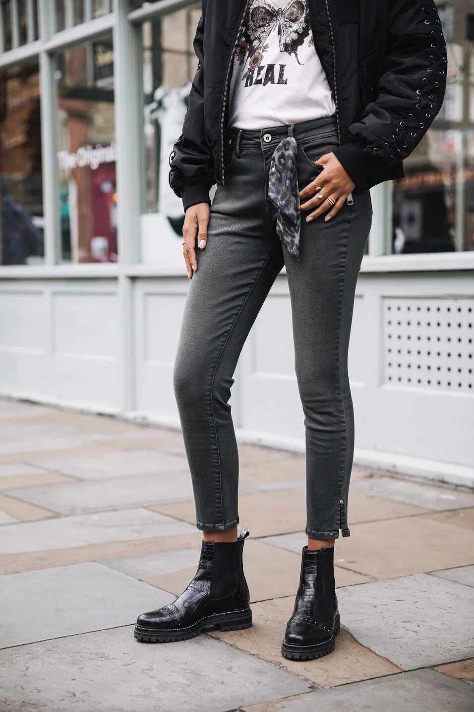 BOTTINES VERENA CROCO